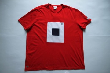 LACOSTE__T-SHIRT KOSZULKA REGULAR FIT LOGO__8/3XL