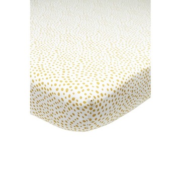 Meyco Home Cheetah prześcieradło łóżko pojedyncze - honey gold - 90x200cm