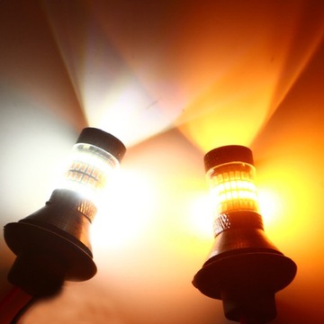 Światła LED 2w1 DZIENNE i KIERUNKOWSKAZY DRL PY21W BAU15S WBUDOWANY AUTOMAT