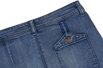 ARMANI JEANS spódnica jeansowa mini niebieska 34