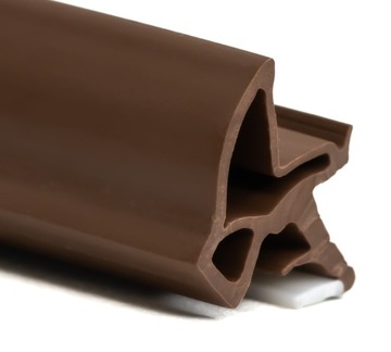 УПЛОТНИТЕЛЬ ДВЕРИ внутри, БЕЗ ФАЛЬЦА КОРИЧНЕВЫЙ, 5 м