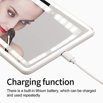 Универсальное косметическое зеркало с солнцезащитным козырьком для автомобиля, перезаряжаемое светодиодное зеркало для макияжа