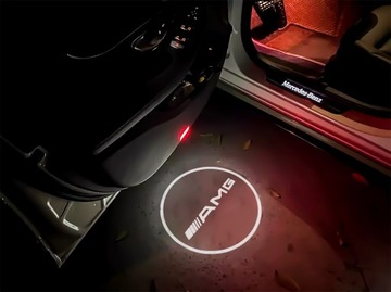 ZESTAW 2x PROJEKTOR LED LOGO AMG LAMPKA MERCEDES BENZ KLASA S W222 S65 S63