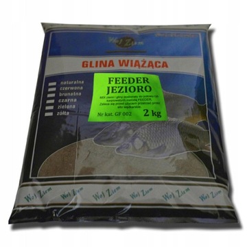WOJ ZIEM GLINA WIĄŻĄCA DO ZANĘT FEEDER JEZIORO 2KG