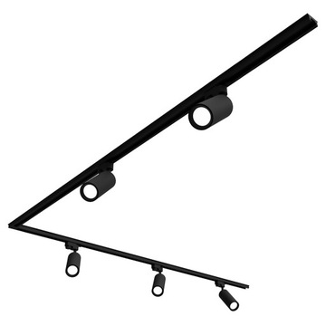 Zestaw Szynoprzewód Szyna 3m + 5x Lampa GU10 LED