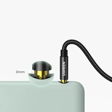 КАБЕЛЬ UGREEN MINI JACK НА MINIJACK 3,5 ММ В ОПЛЕТКЕ АУДИО AUX КАБЕЛЬ 2 М