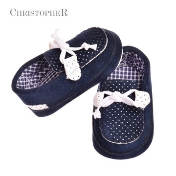 Детские мокасины CHRISTOPHER, синие, размеры 17,18,19,20