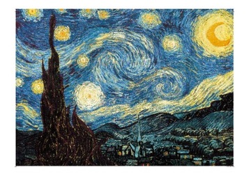 PUZZLE 1000el. Gwiaździsta Noc VAN GOGH