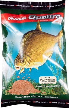 Dragon zanęta Quattro KARP MALINA SCOPEX 5kg