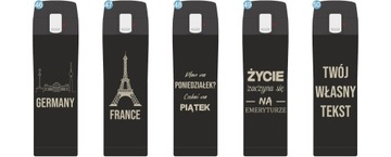 KUBEK TERMICZNY TERMOS NA KAWĘ HERBATĘ DO SAMOCHODU 440 ml PREZENT GRAWER