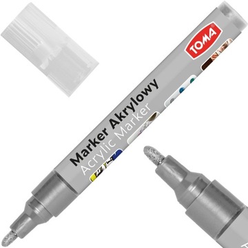 TOMA TO-402 Набор акриловых маркеров 2,5 мм, 8 цветов