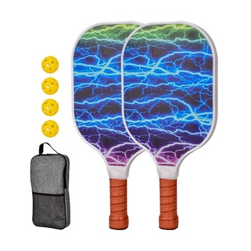 Wiosła Pickleball 4 Pickleballs Rakiety Pickleball Comfort Grip Style P