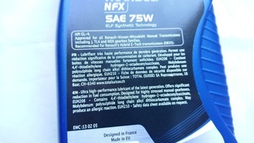 ELF OIL 75W-80 TRANSELF NFX 1л.