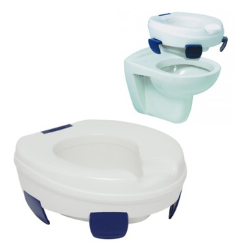 nakładka PODWYŻSZAJĄCA sedes WC UNIWERSALNA mocna 11 cm CLIPPER II HERDEGEN