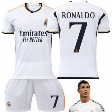 DRES STRÓJ PIŁKARSKI RONALDO REAL MADRYT KOSZULKA SPODENKI NOWY SEZON