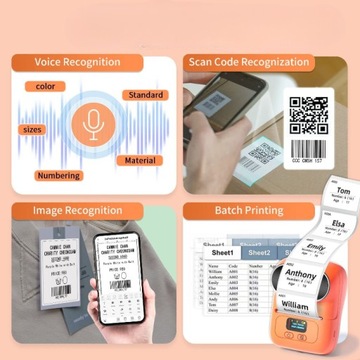 Phomemo M110 Bluetooth самоклеящийся термопринтер для этикеток шириной до 50 мм