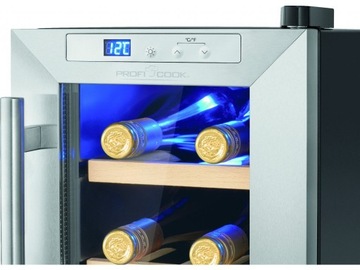 WK 1231 szafka na wino 6L stal nierdzewna
