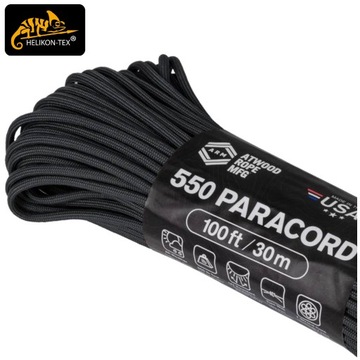Atwood 550 Веревка Паракорд 4мм/30м Черный