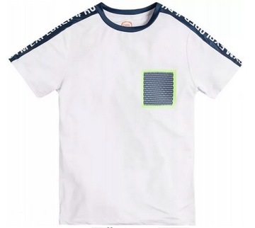COOL CLUB T-shirt chłopięcy sportowy biały r. 158