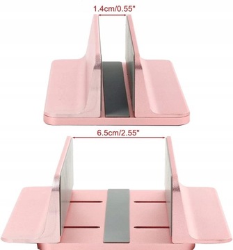 Алюминиевая подставка VAZIO для ноутбука MacBook iPad — РОЗОВАЯ (N17-1-P)