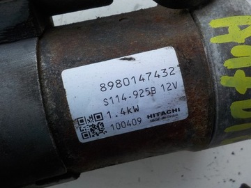 CORSA D ZAFIRA B ASTRA J 1.7 CDTI A17DTR STARTÉR 8980147432