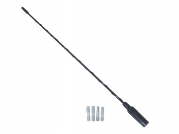 GRATISY# MASZT ANTENOWY DO SAMOCHODU 41CM Z 4 ADAPTERAMI