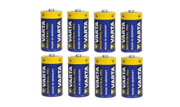 8x Bateria alkaliczna VARTA INDUSTRIAL R14 C 1,5V