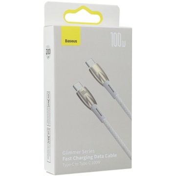 Кабель USB-C — USB-C, Baseus, PD, 100 Вт, кабель 2 м