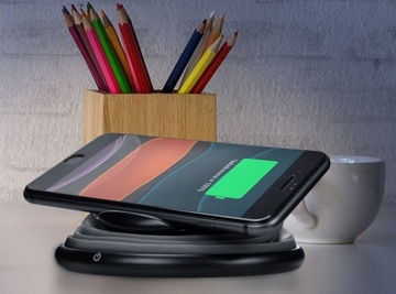 Беспроводное индуктивное зарядное устройство USB-C СКЛАДНОЕ С RGB-ЛАМПОЙ ДЛЯ ТЕЛЕФОНА