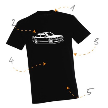 Koszulka Lamborghini Countach 1974 KULT t-shirt motoryzacyjny premium 190g