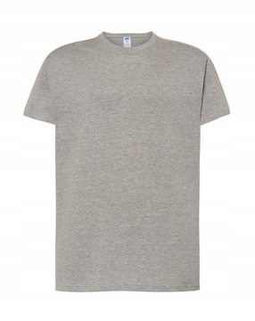 KOSZULKA SZARA T-SHIRT KRÓTKI RĘKAW JHK | M