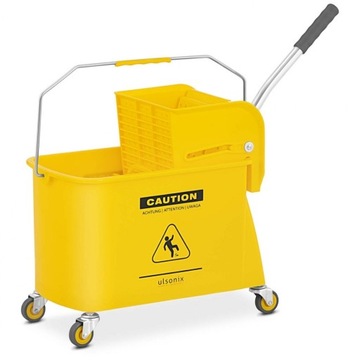 ТЕЛЕЖКА ДЛЯ ОЧИСТКИ, ВЕДРО С СОКОВЫЖИВКОЙ, 20 ЛИТР.