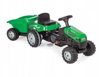 Детский педальный трактор XXL с прицепом красный 143 см