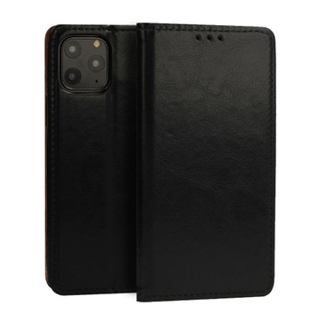 Kabura BOOK do HUAWEI P SMART 2019 CZARNA skóra