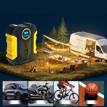 АВТОМОБИЛЬНЫЙ КОМПРЕССОР ДЛЯ ПРИЖИГАТЕЛЯ ЭЛЕКТРИЧЕСКИЙ 12В СВЕТОДИОДНЫЙ ЖК-дисплей