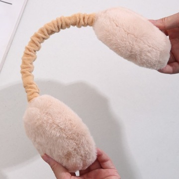 ЖЕНСКИЕ ЗИМНИЕ УШИ, УТЕПЛЕННЫЕ, ПЛЮШЕВЫЕ, ТЕПЛЫЕ, СКЛАДНАЯ МЕХОВАЯ ПОВЯЗКА НА ГОЛОВЬ.