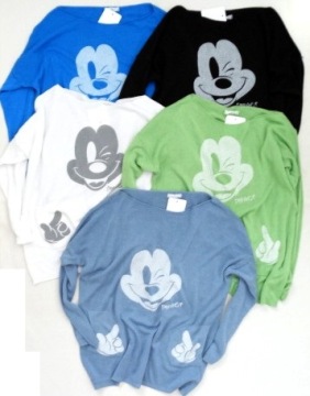 Итальянский свитер MICKEY MOUSE Карманы с Микки CABER