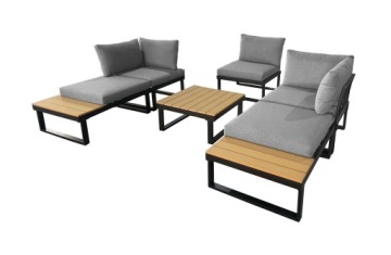 САДОВАЯ МЕБЕЛЬ МОДУЛЬНЫЙ КОМПЛЕКТ МЕБЕЛИ УГЛОВОЙ ДИВАН ДЛЯ ТЕРРАСЫ ДЛЯ САДА LISA