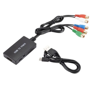 Переходник-конвертер с HDMI на COMPONENT YPbPr/LP Audio/5x фонокорректор