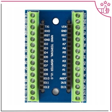 Терминал ввода-вывода Arduino Nano с винтовыми разъемами