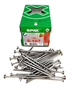 Wkręt do łat SPAX BAU 5x107 WIROX TALERZ T20