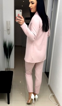 КОСТЮМ ЖЕНСКИЙ, куртка, брюки, СИНИЙ XL