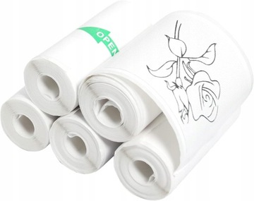 5x PAPIER TERMICZNY SAMOPRZYLEPNY DO DRUKUŚ WKŁADY