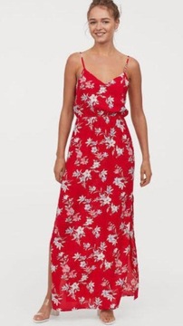 H&M letnia sukienka na ramiączach w kwiaty 38/40