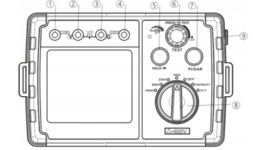 ТЕСТЕР СОПРОТИВЛЕНИЯ ЗЕМЛИ ЦИФРОВОЙ МУЛЬТИМЕТР LCD+ЗАЗЕМЛЕНИЕ+КАБЕЛИ