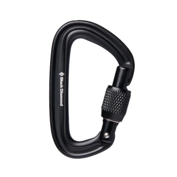 Black Diamond Karabinek LiteForge Screwgate Czarny