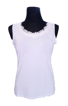 TOP BLUZKA PODKOSZULKA DAMSKA SZEROKIE RAMIĄCZKA