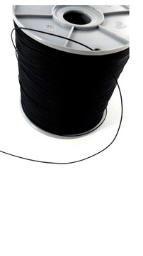 Sznurek do plis plisa rolet 0,8mm czarny 12mb