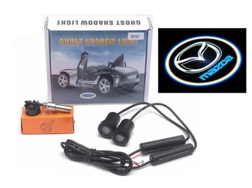 2x LED LOGO PROJEKTOR HOLOGRAM DO DRZWI HD 3D MAZDA WSZYSTKIE MODELE