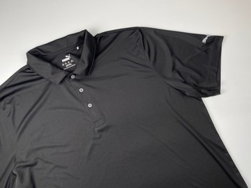 PUMA базовая спортивная рубашка-поло для гольфа черного цвета, размер XXL